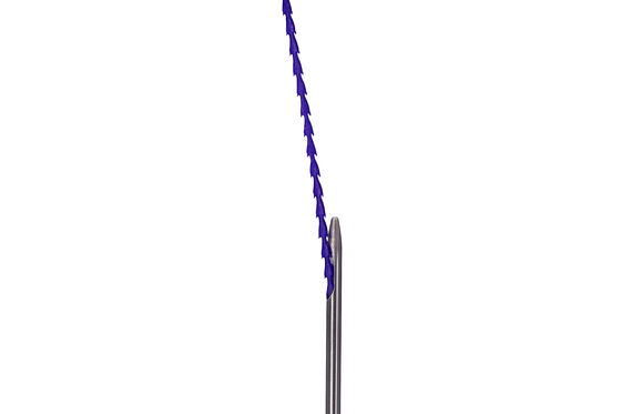 V Cog Fishbone потока Polydioxanone Pdo подъема продевает нитку 18g Cannula тупое 100mm